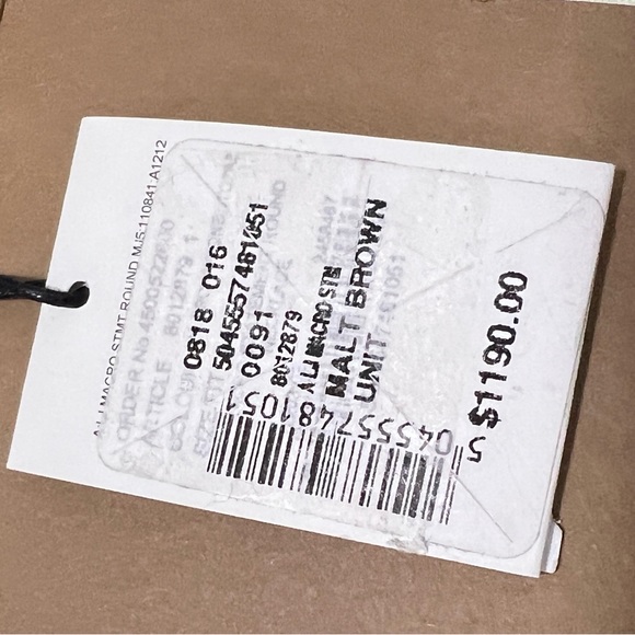 Burberry Necklace Silvertone, Crystal & Leather Statement Brown - Picture 8 of 9